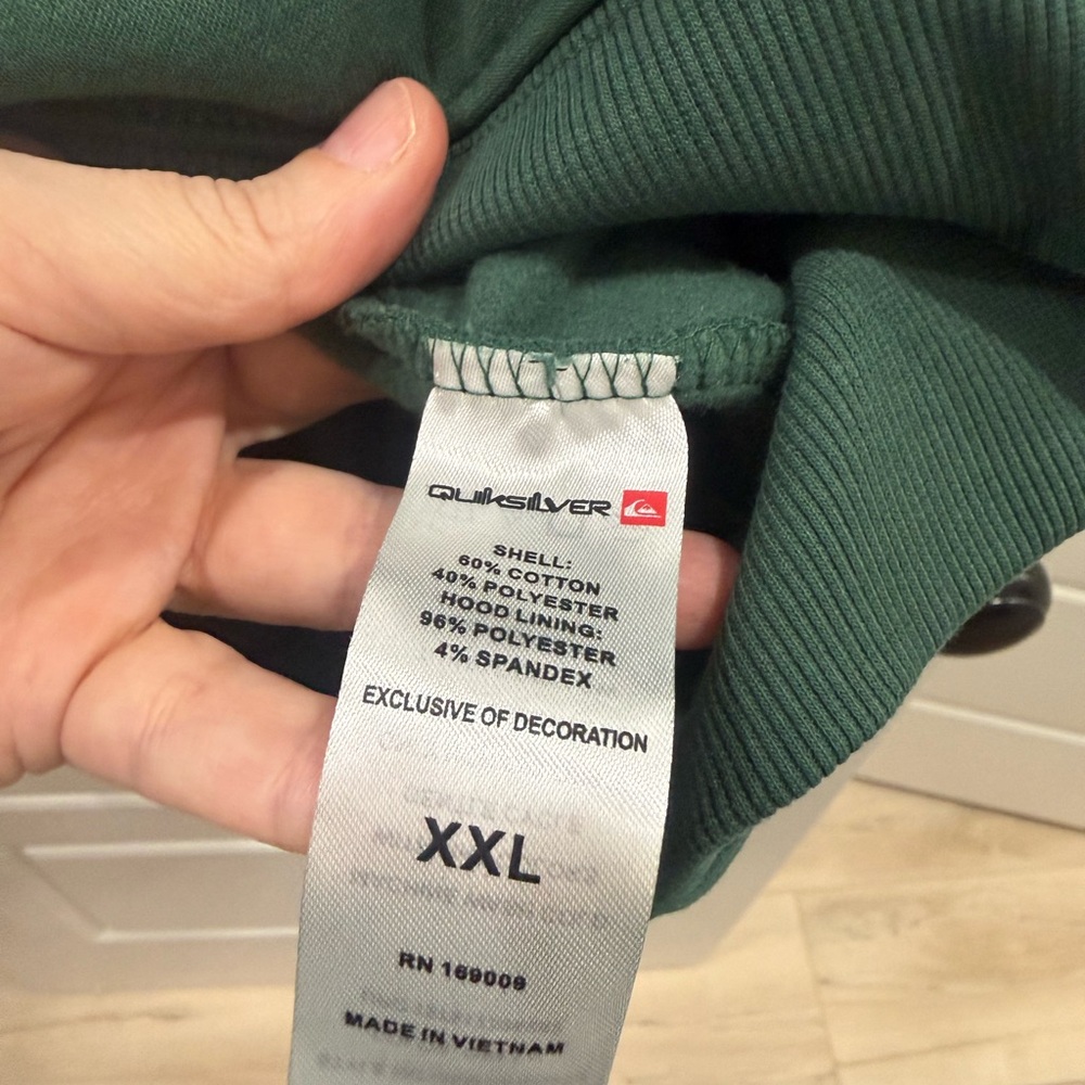Quiksilver Green Hoodie - Picture 4 of 8